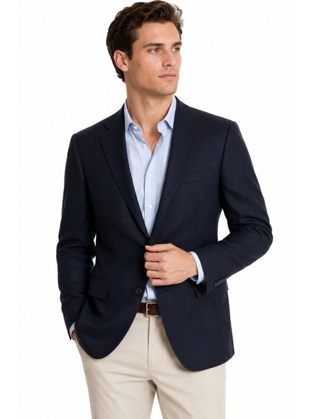 ERMENEGILDO ZEGNA jacket blazer sport coat gray 42L business made in italy